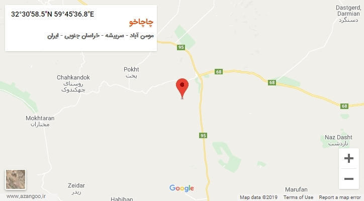 روستای چاچاخو بر روی نقشه