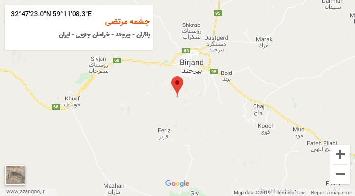 روستای چشمه مرتضی بر روی نقشه
