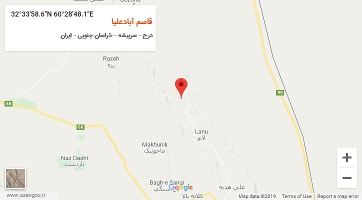 روستای قاسم آبادعلیا بر روی نقشه