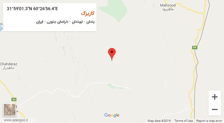 روستای کاریزک بر روی نقشه