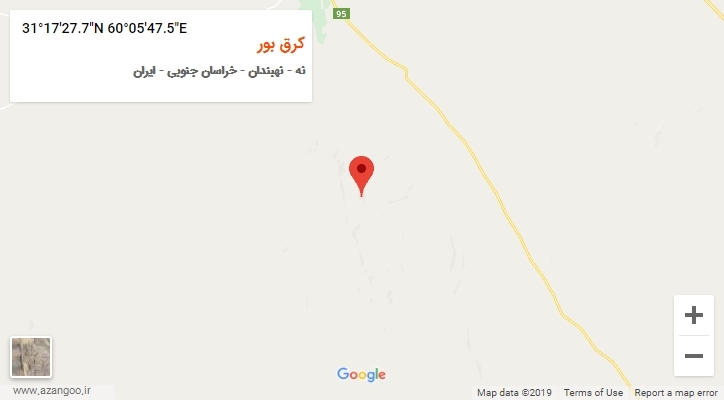 روستای کرق بور بر روی نقشه