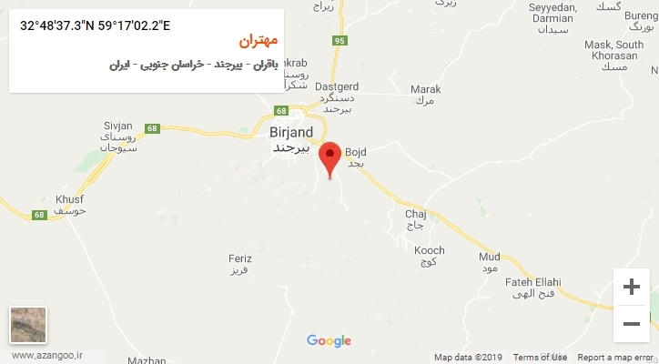 روستای مهتران بر روی نقشه