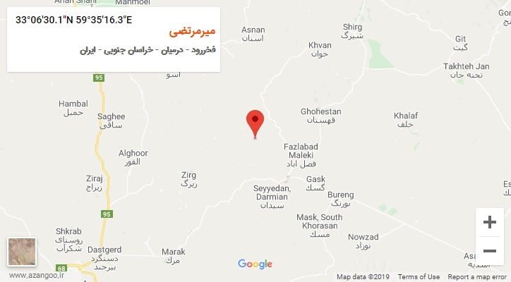 روستای میرمرتضی بر روی نقشه