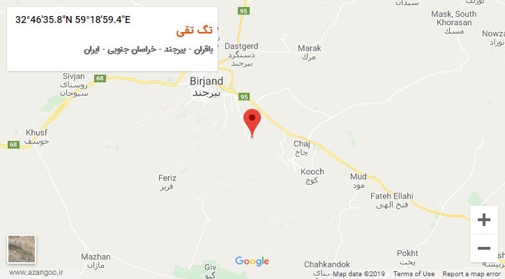 روستای تگ تقی بر روی نقشه
