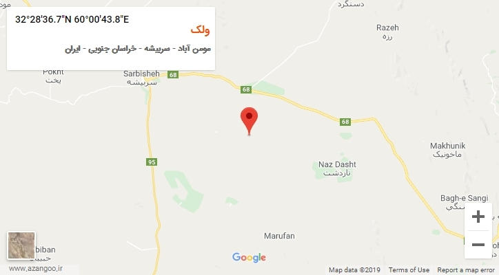 روستای ولک بر روی نقشه
