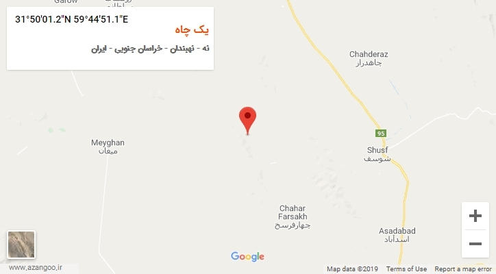 روستای یک چاه بر روی نقشه