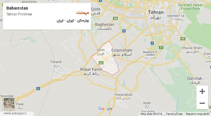 دهستان میمنت بر روی نقشه