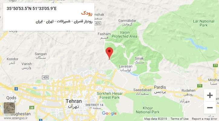 روستای رودک بر روی نقشه