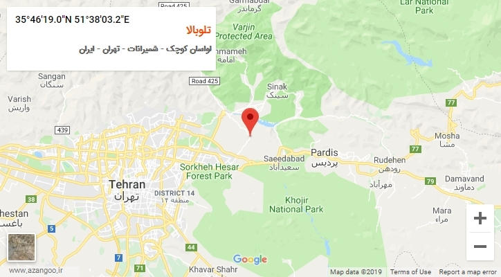 روستای تلوبالا بر روی نقشه
