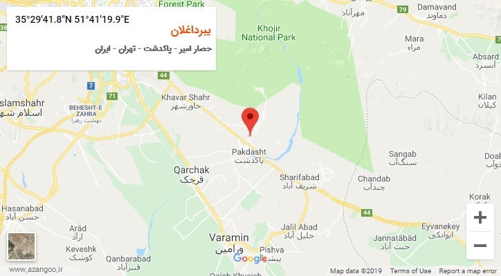 روستای یبرداغلان بر روی نقشه