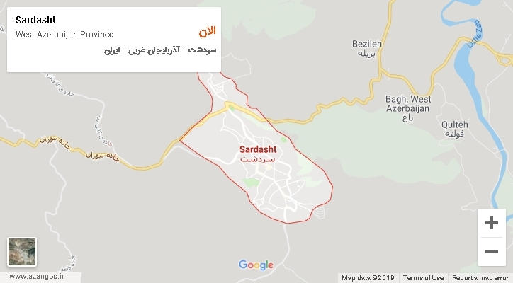 دهستان الان بر روی نقشه