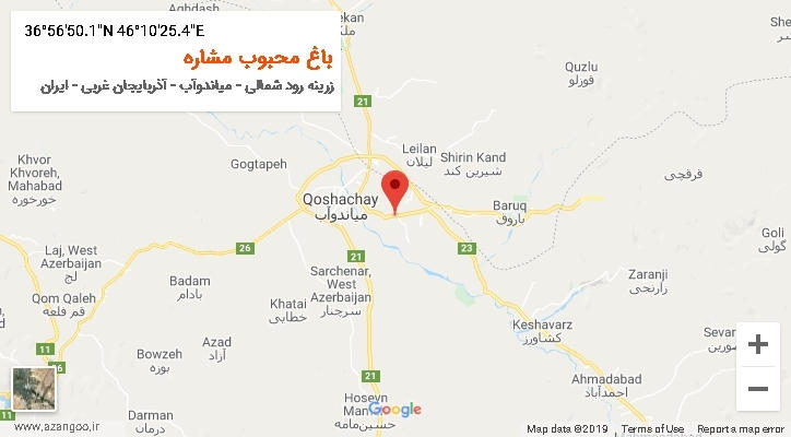 روستای باغ محبوب مشاره بر روی نقشه