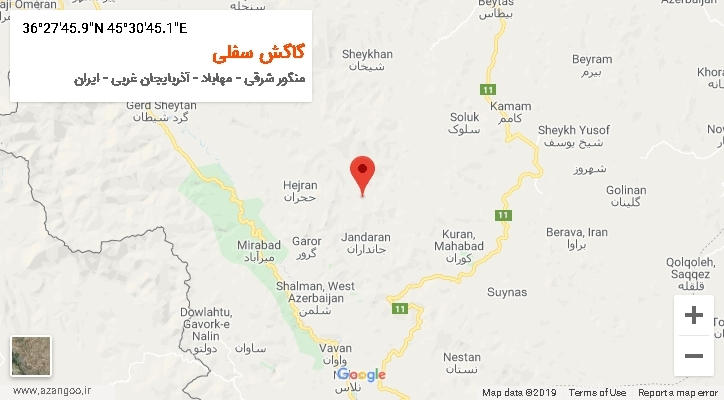 روستای گاگش سفلی بر روی نقشه