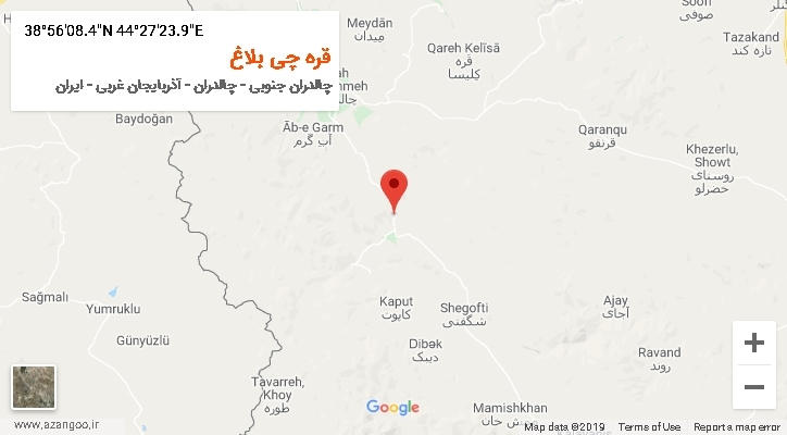 روستای قره چی بلاغ بر روی نقشه