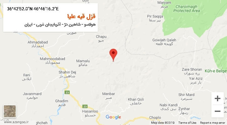 روستای قزل قیه علیا بر روی نقشه