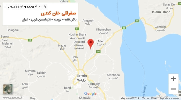 روستای صفرقلی خان کندی بر روی نقشه