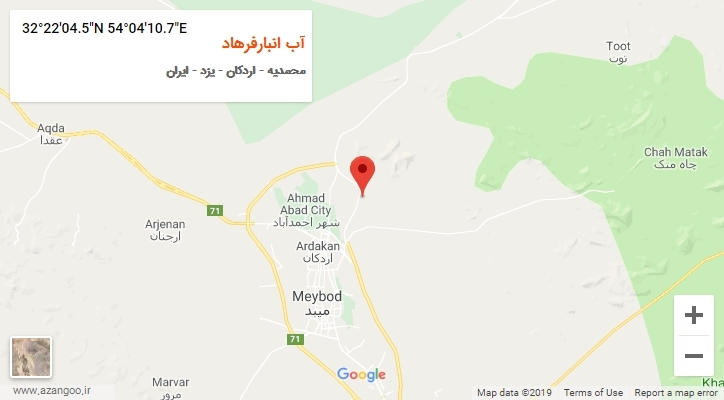 روستای آب انبارفرهاد بر روی نقشه