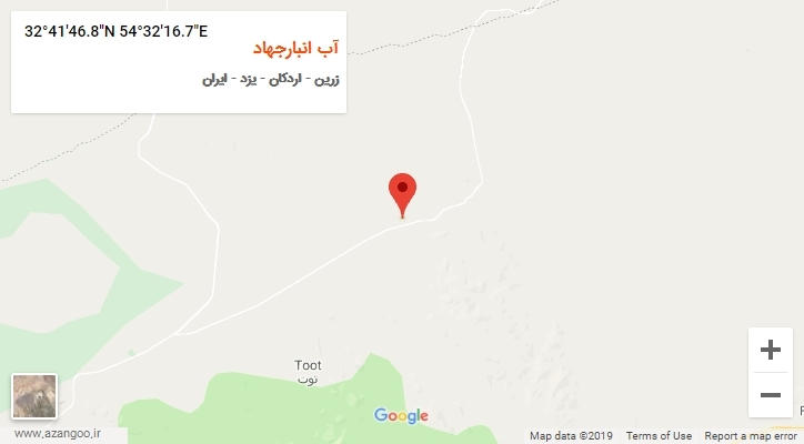 روستای آب انبارجهاد بر روی نقشه