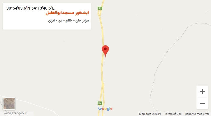 روستای ابشخور مسجدابوالفضل بر روی نقشه