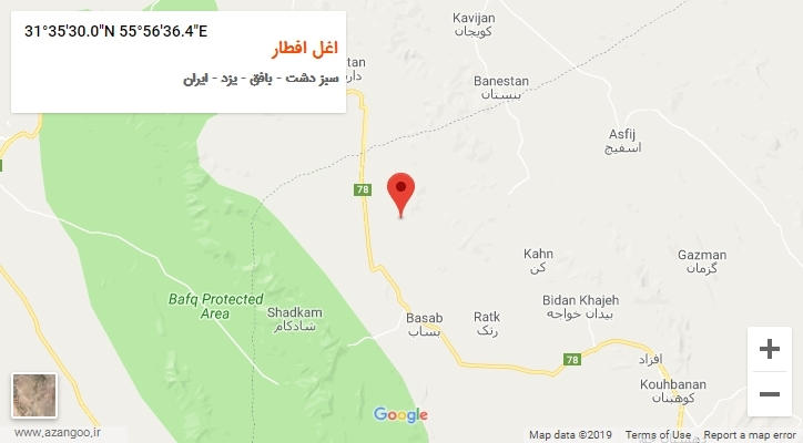 روستای اغل افطار بر روی نقشه