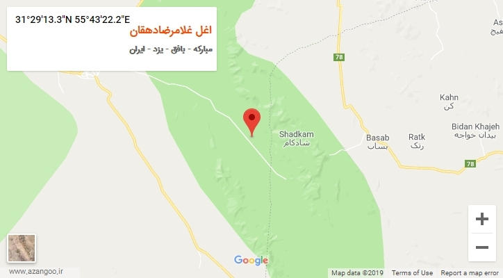روستای اغل غلامرضادهقان بر روی نقشه