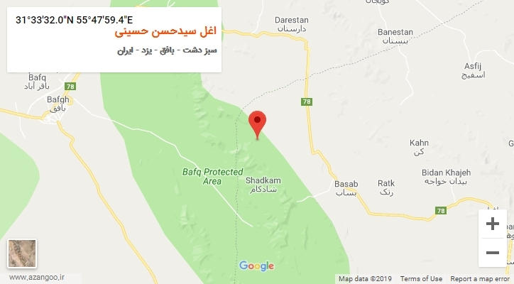 روستای اغل سیدحسن حسینی بر روی نقشه