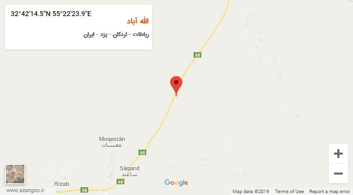 روستای الله آباد بر روی نقشه