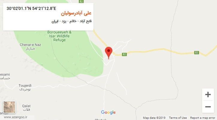 روستای علی آبادرسولیان بر روی نقشه