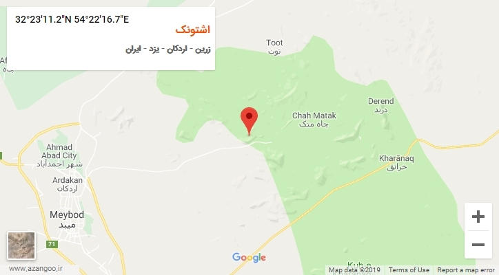 روستای اشتونک بر روی نقشه