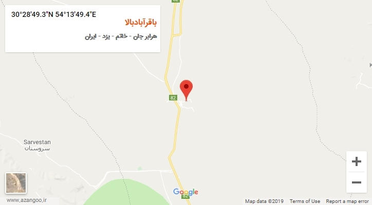 روستای باقرآبادبالا بر روی نقشه