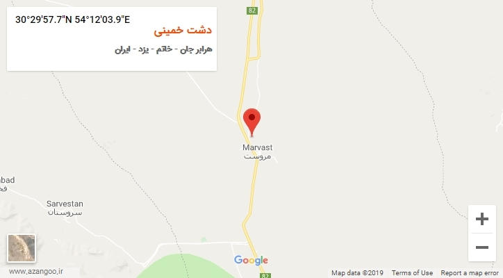 روستای دشت خمینی بر روی نقشه