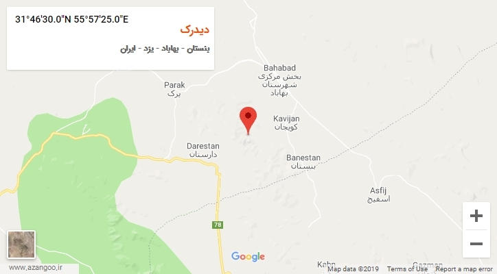 روستای دیدرک بر روی نقشه
