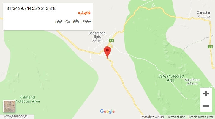 روستای فاضلیه بر روی نقشه