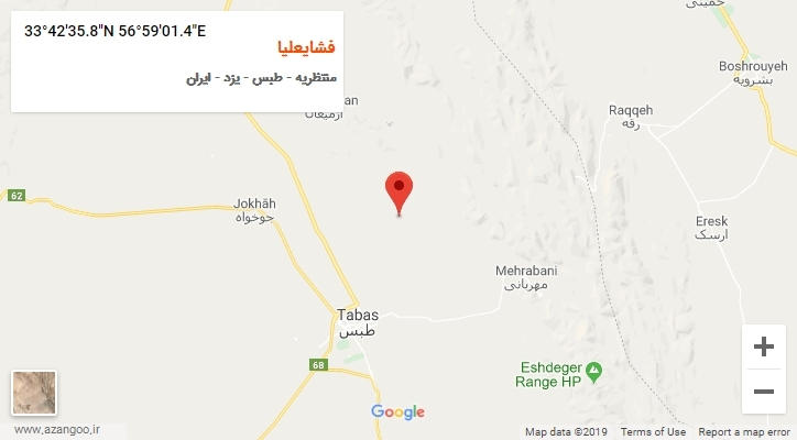 روستای فشایعلیا بر روی نقشه