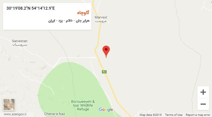 روستای گاوچاه بر روی نقشه