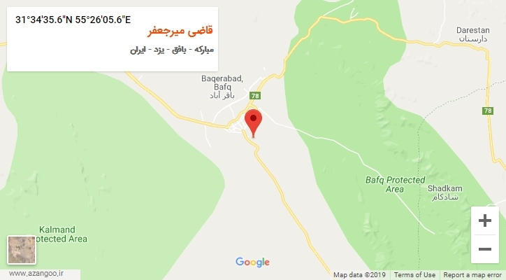 روستای قاضی میرجعفر بر روی نقشه