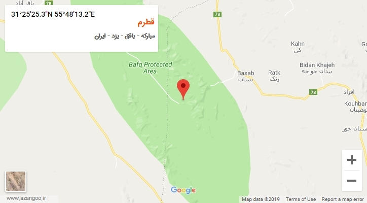 روستای قطرم بر روی نقشه
