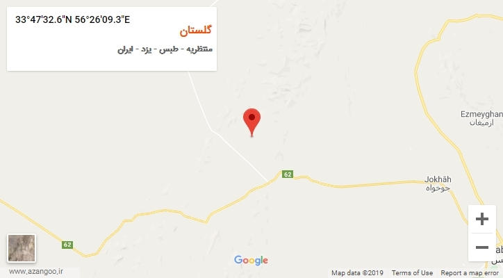 روستای گلستان بر روی نقشه