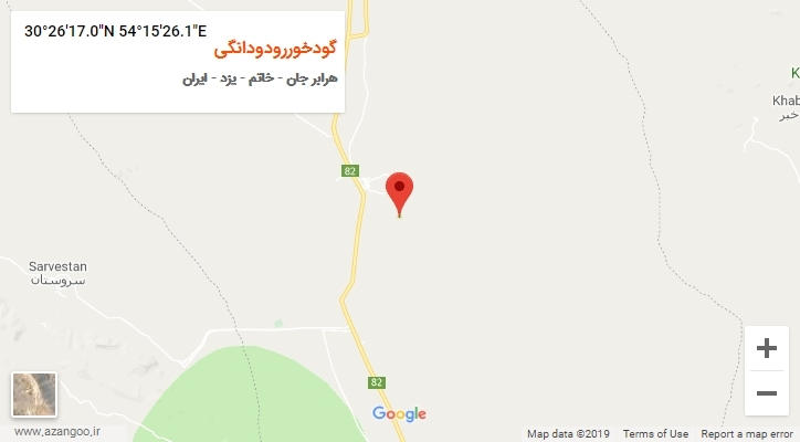 روستای گودخوررودودانگی بر روی نقشه