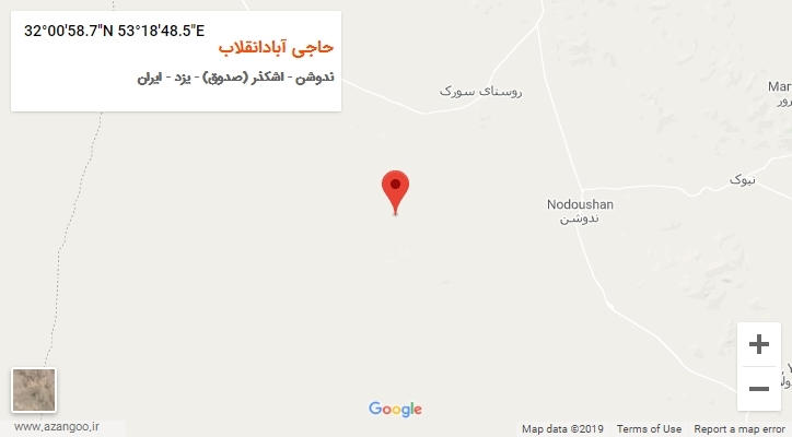 روستای حاجی آبادانقلاب بر روی نقشه