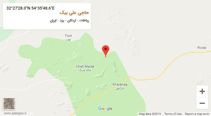 روستای حاجی علی بیک بر روی نقشه