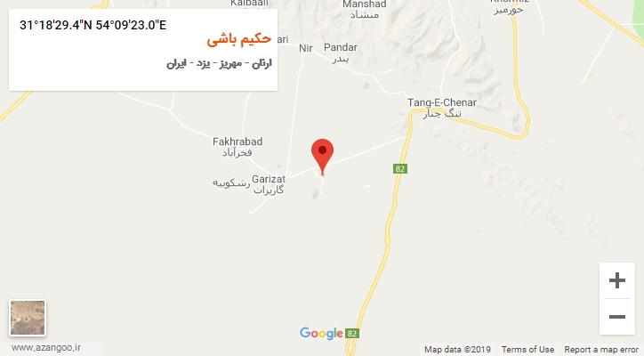 روستای حکیم باشی بر روی نقشه