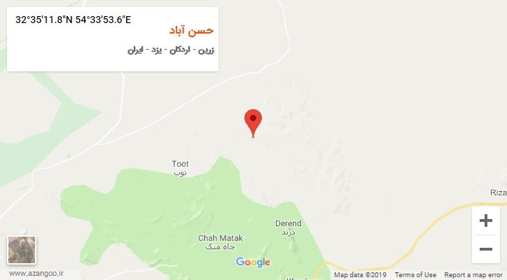 روستای حسن آباد بر روی نقشه