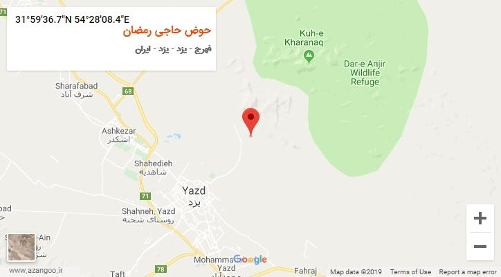 روستای حوض حاجی رمضان بر روی نقشه