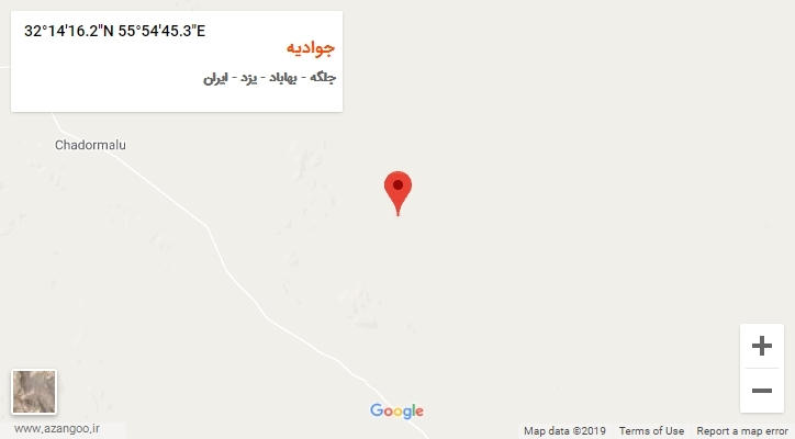 روستای جوادیه بر روی نقشه