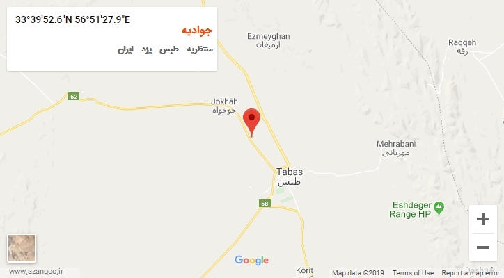 روستای جوادیه بر روی نقشه