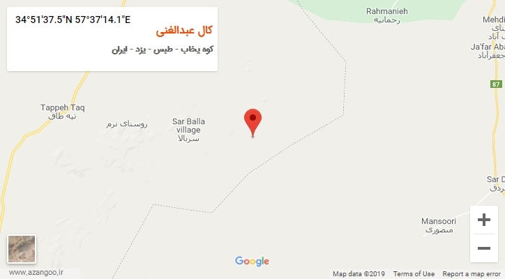 روستای کال عبدالغنی بر روی نقشه