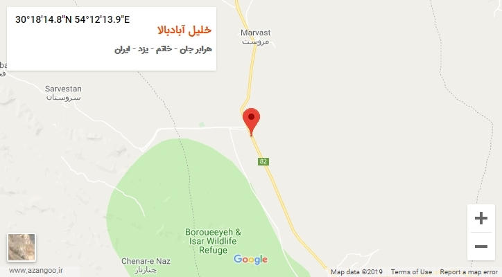 روستای خلیل آبادبالا بر روی نقشه