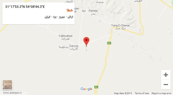 روستای خطا بر روی نقشه