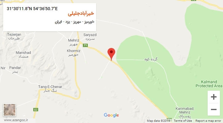 روستای خیرآبادجلیلی بر روی نقشه